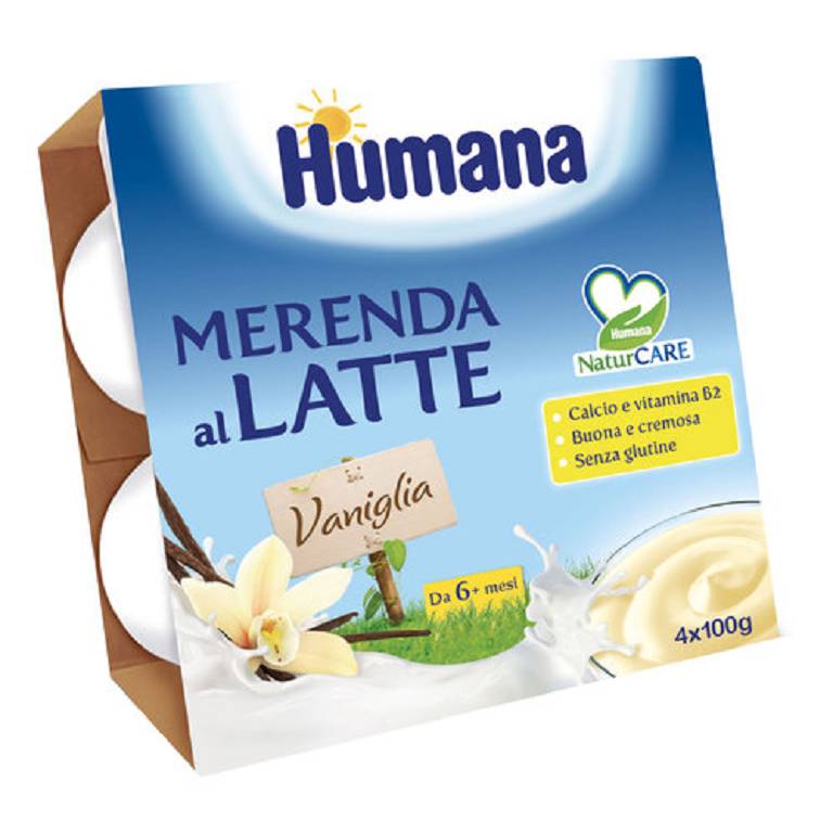 HUMANA MERENDA VANIGLIA 4X100G