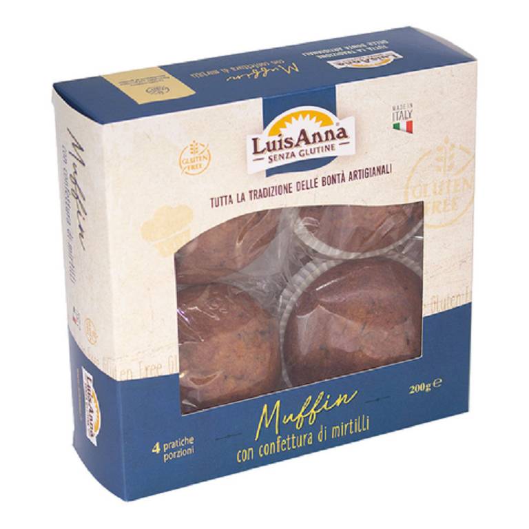 MUFFIN MIRTILLO 4X50G